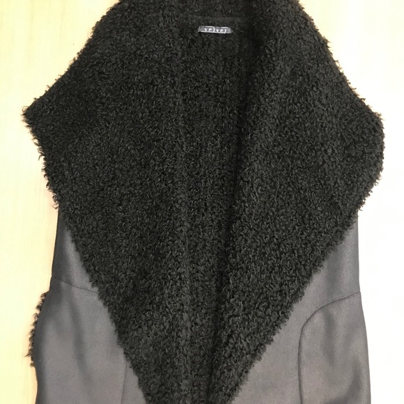 Faux Suede Faux Fur Vest by “Velvet” - Picture 10 of 10